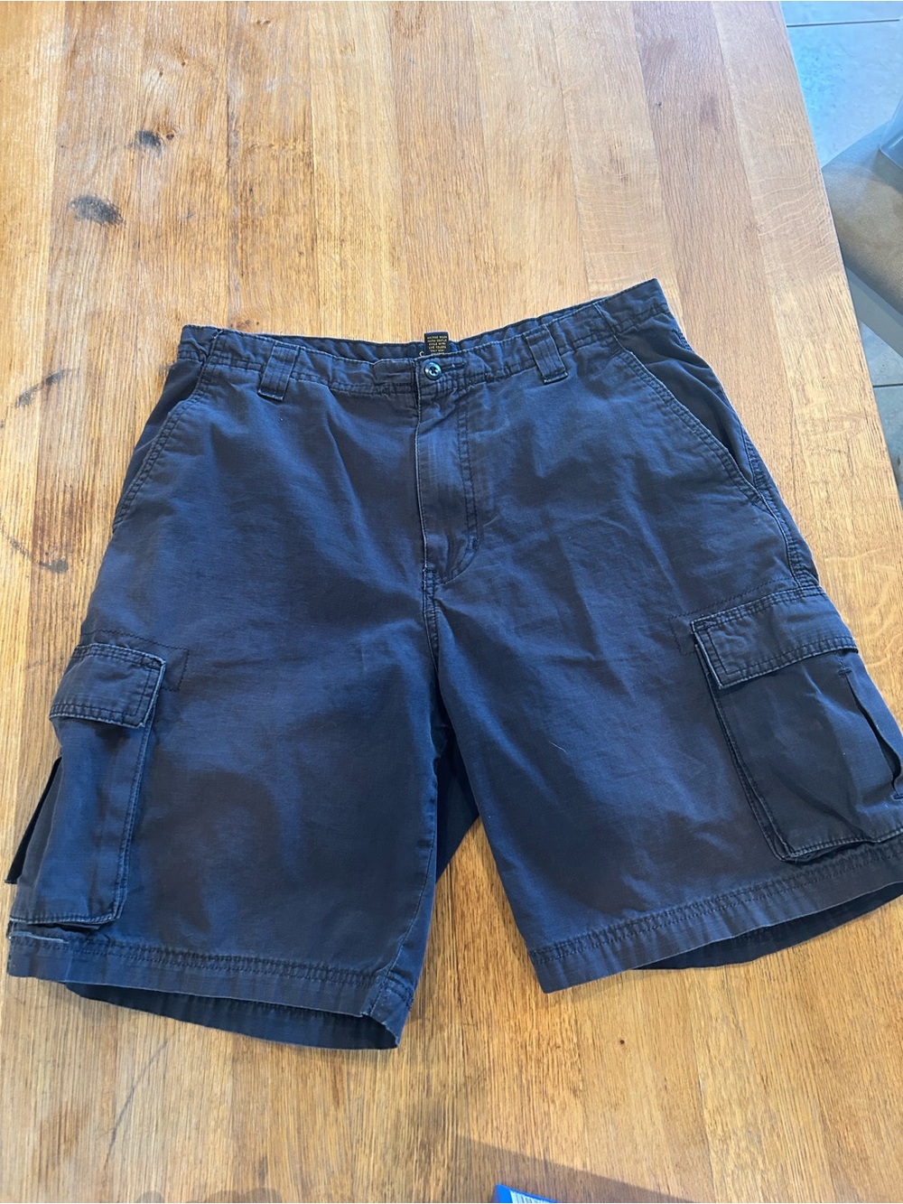 Club Room Navy Cargo Shorts with Flap Pockets